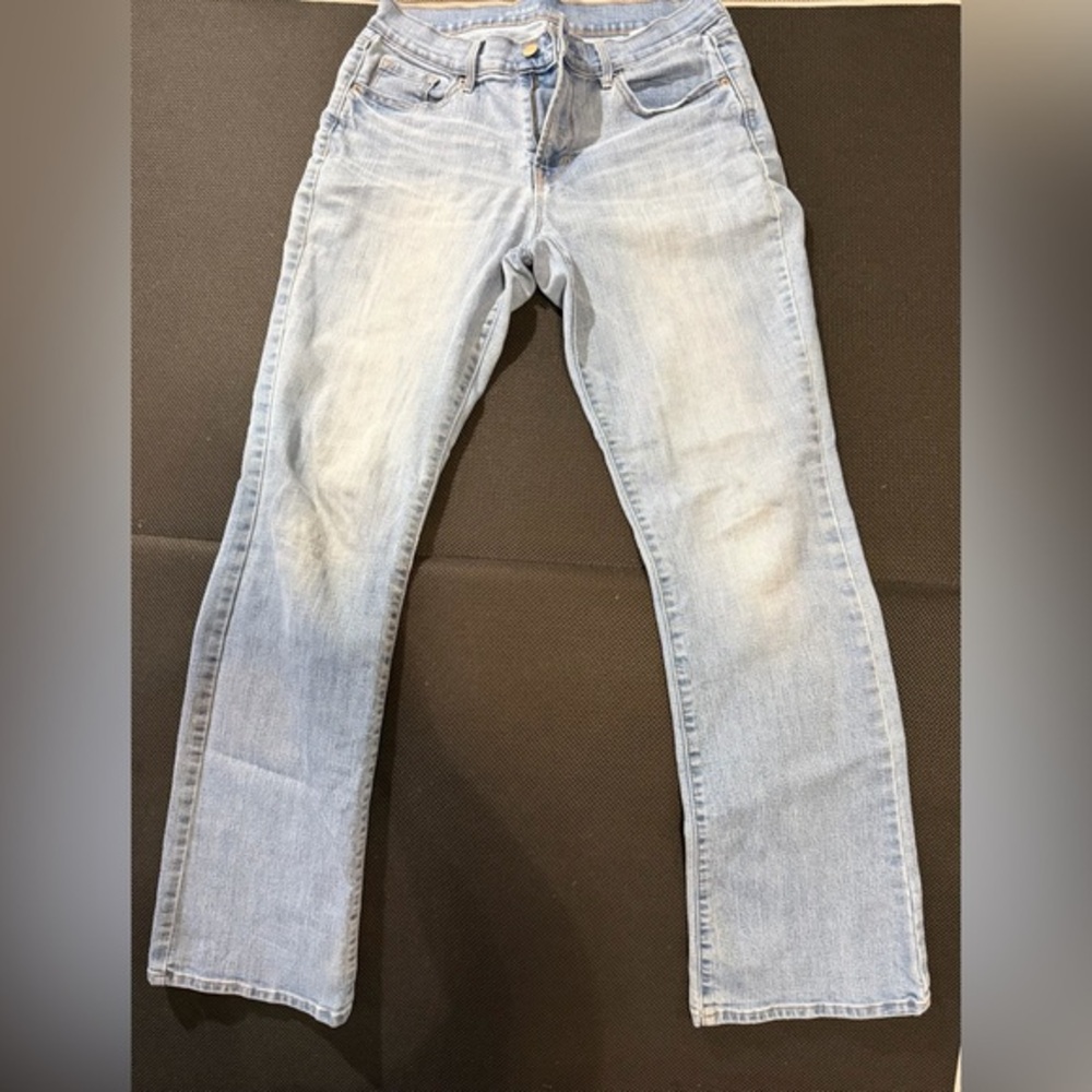 Old Navy Women's Straight Leg Jeans - Light Blue
